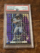 Ryan Vilade IP Signed Purple Mosaic RC Card PSA DNA Coa Slab Autographed Rockies