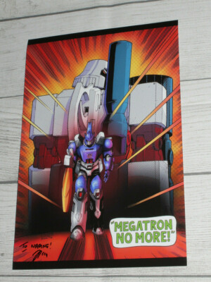 Transformers Autogrammkarte 20x30 cm Comic Megatron No More Foto
