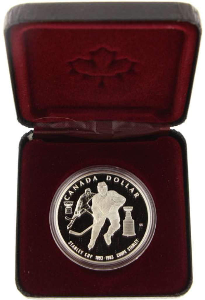 1893-1993 $1 100th Anniversary of the Stanley Cup Proof .925