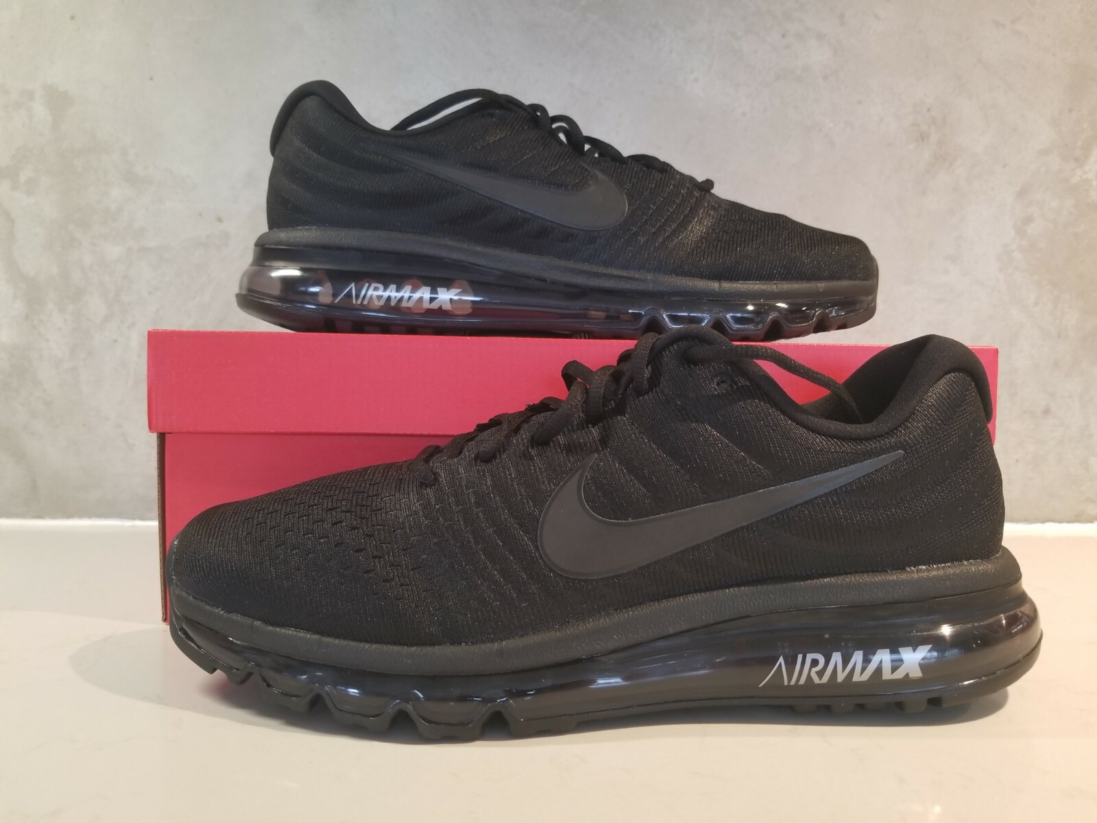 Size 12 - Nike Air Max 2017 Triple Black for sale online | eBay