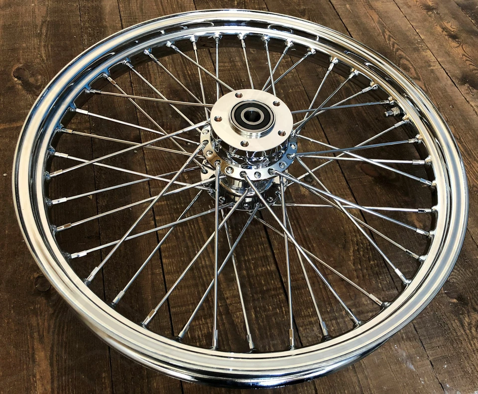 Harley Davidson Sportster XL1200 00-07 cromado cubo de llanta delantera 21 x 2,15 - Imagen 2 de 4