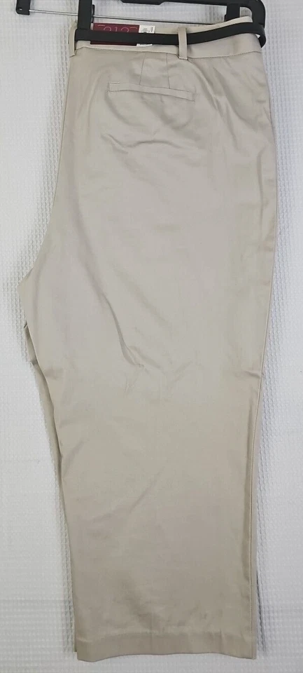 212 Collection ~Woman Size 18~ Beige Natural Fit Capris with Belt NWT  - Image 3 of 4