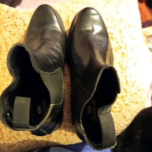 Men's Clifford James Black Leather Boots (UK Size 7, EU Size 41)