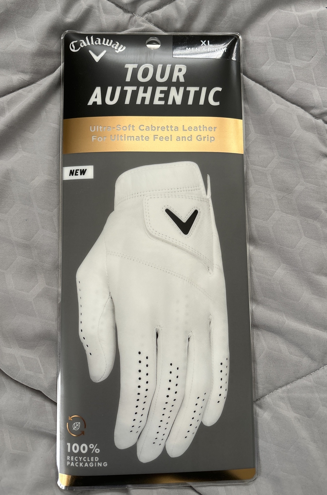7 Pack CALLAWAY TOUR AUTHENTIC Right HAND Mens XL Golf GLOVES 7 pack