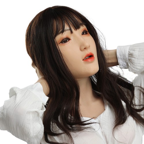 Silikon Crossdresser Maske Weibliche Kopfmaske Gesicht für Cosplay Transvestite - Bild 4 von 12