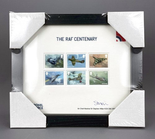 RAF CENTENARY ROYAL MAIL - Limited Ed Signed by AIR CHIEF MARSHALL SIR S HILLIER - Foto 1 di 3