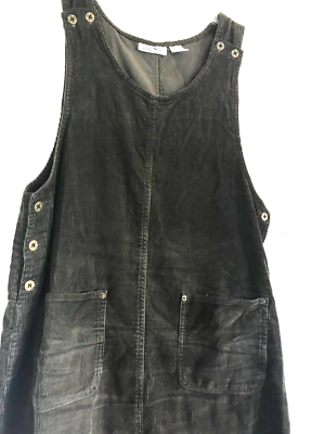 olive green pinafore dress Olive Faux Leather Pinafore Dress Hyacinth House Olive Faux Leather / M main image 0