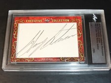 GARY STEVENS & EDDIE ARCARO JOCKEY DOUBLE-SIDED CUT #D 1/1 AUTO SIGNED AUTOGRAPH