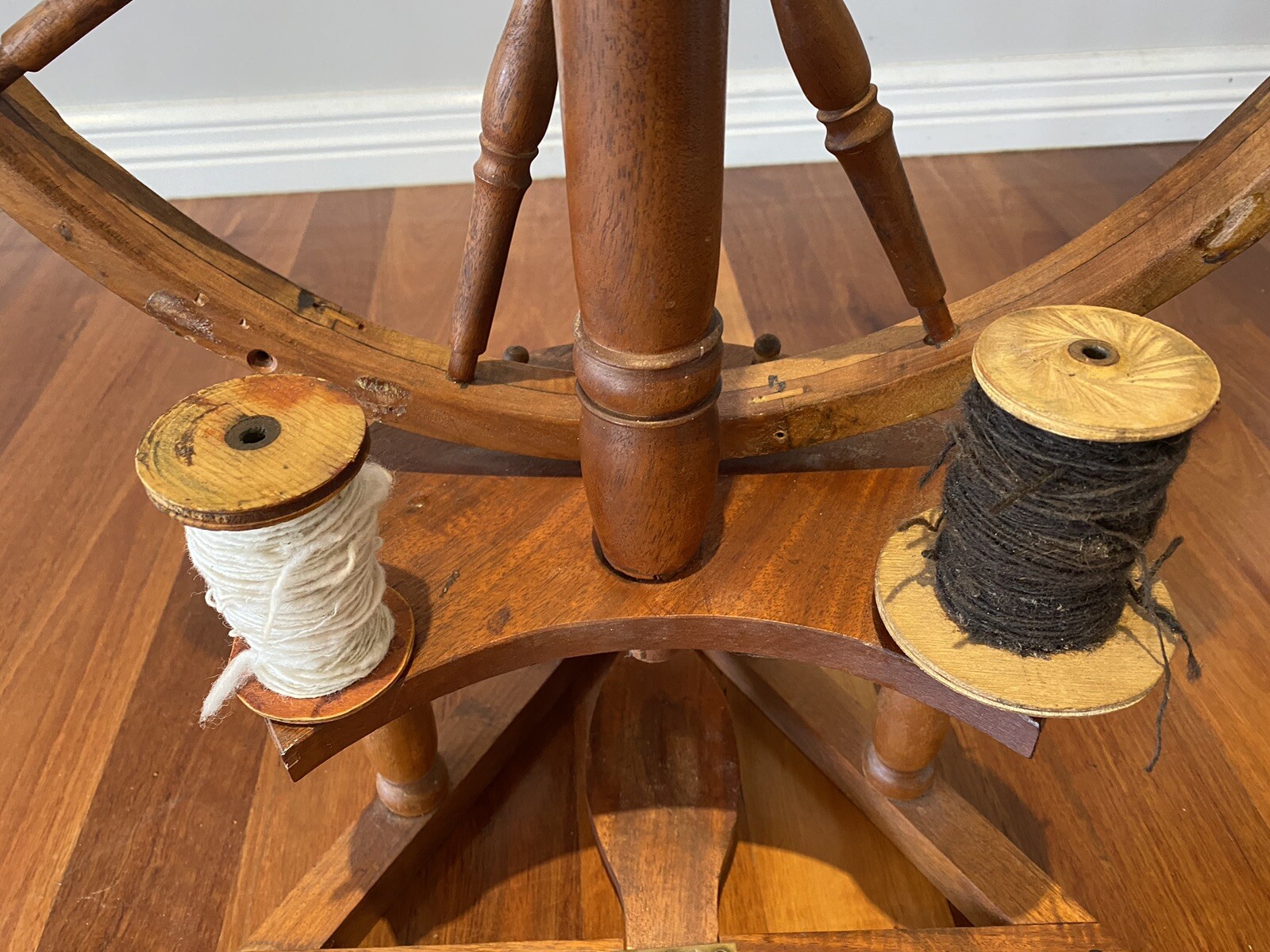 Antique Wool Spinner Spinning Wheel eBay