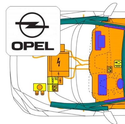 QR-Code, für Opel (Vauxhall) Zafira Life / Vivaro C Combi Van (ab 2019)