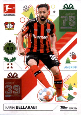 Match Attax 2021 2022 21/22 XMAS34 - Karim Bellarabi