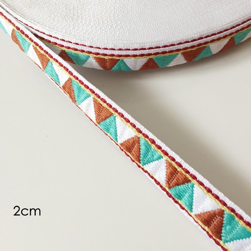 Jacquard Trim Braid or Embroidered Ribbon Craft Sewing Retro Boho Ethnic Scandi - Picture 215 of 276