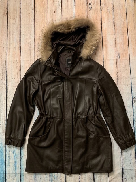 JLC New York Outerwear Womens Leather Jacket Black Size Medium | eBay