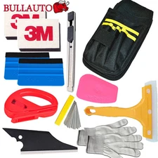 12 Tint-Pro 3M Felt Squeegee Vinyl Cutter Car Wrapping Install Tool Bag Kit