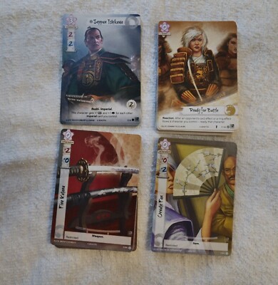 Ready For Battle  Fine Katana  Seppun Ishikawa    4 L5R Alt Art Promos  Lot #11