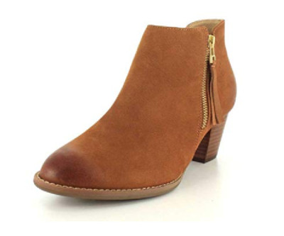 Vionic Womens Upright Sterling Ankle Boots Saddle 322STERLIN Choose Sizes NIB