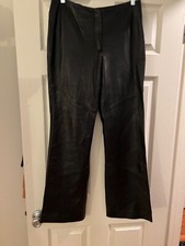 WILSONS LEATHER Vintage Pants PELLE Studio Size 8 Womens Flare Leg Bootcut
