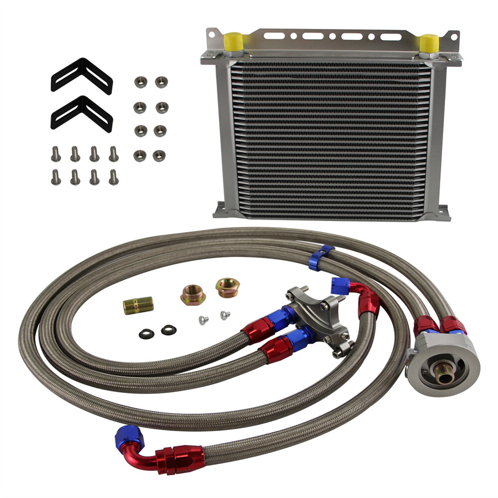 30 Row AN10 Oil Cooler Kit For Nissan Silvia S13 S14 S15