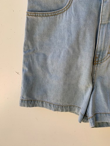 AFENDS Hemp Revolution Womens Organic Cotton High Waist Blue Shorts Size 8 NWT - Picture 4 of 13