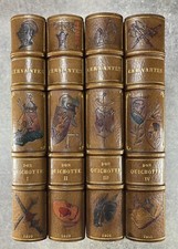 CERVANTES. DON QUICHOTTE DE LA MANCHE. ILLUSTRE PAR DANIEL VIERGE. 1909. 4 TOMES