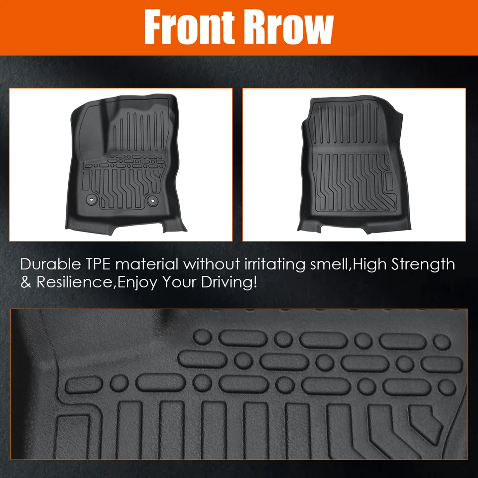 TPE Rubber Car Floor Mats For 13-19 Ford Escape & 13-18 C-Max Cargo Liner — 第 2/4 张图片