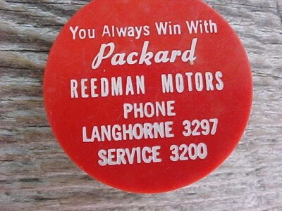 RALPH REEDMAN PACKARD DEALERSHIP KEYCHAIN LANGHORNE PA ROULETTE