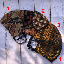 Batik Face Mask - Cotton Face Mask - Hypoallergenic - Washable - 3 layers