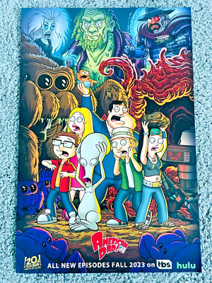2023 SDCC COMIC CON FOX HULU PROMO 12x18 POSTER AMERICAN DAD