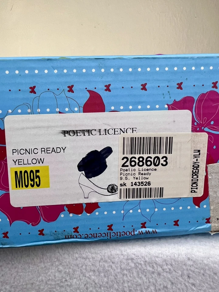 Poetic лицензия размер 40,5 / 9 Funky винтажный вдохновил насосы пикник готов каблуки цветок - Изображение 3 из 4