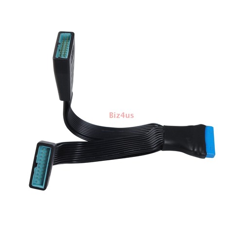 19Pin/20Pin USB 3.0 Extension Cable 15CM Motherboard USB Splitter Flat Cable - Picture 10 of 19