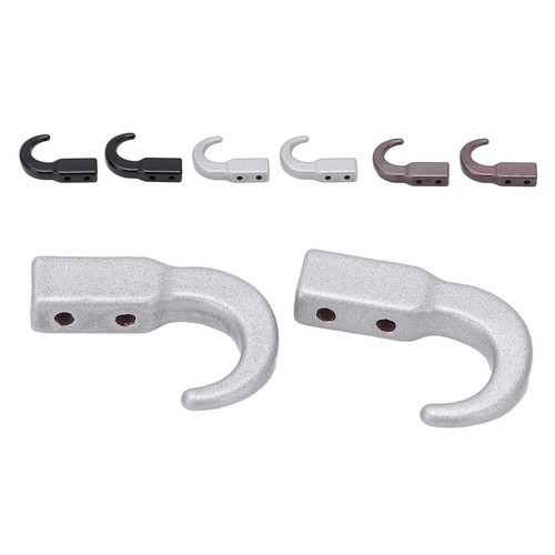 2 Set RC Metal Simulation Trailer Hook Zinc Alloy Tow Hook For SCX10 1/10 R SAP - Picture 7 of 21
