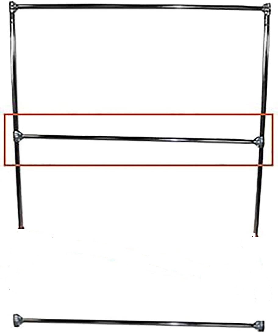 Clothing Garment Rack Z-Truck Rolling W Extra Bar OSHA Heavy Duty 500 Pounds
