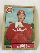 1987 Topps Baseball Card #569 Wade Rowdon Cincinnati Reds NmMt Free Shipping!