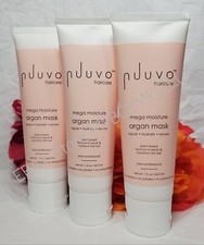 Lot of 3 Nuuvo Haircare Mega Moisture Argan Mask 1.5 oz Travel Sz x3 Sealed