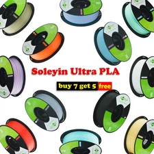 【Buy 7 Get 5 FREE】Creality Soleyin Ultra PLA 3D Printer Filaments-1kg