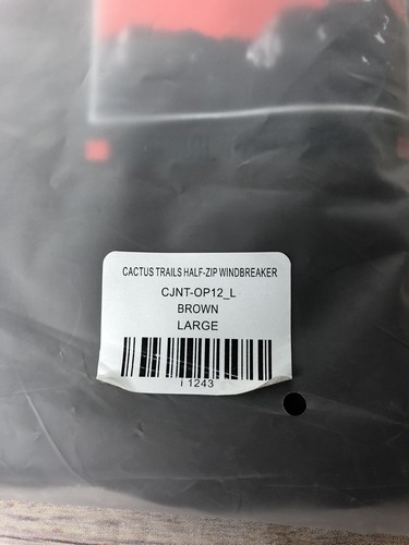 Neu in Verpackung 2020 Travis Scott Kaktus Trails Jack Windbreaker mit halber Reißverschluss braun L Deadstock - Bild 2 von 6