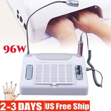 5-in-1 Manicure Machine Nail Lamp LED Dryer Nail Drill 30000Rpm Dust Cleaner 96W