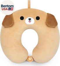 Travel Neck Pillow for Kids Adult, Cute Labrador Kids Travel Pillow, Cartoon Nec