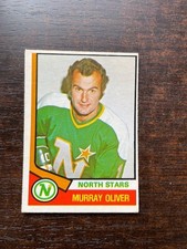 1974-75 O-Pee-Chee set break OPC #291 Murray Oliver Minnesota North Stars EX-MT