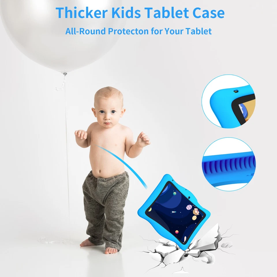 Tablet SGIN Niños, Tablet PC Android 10 pulgadas, 2 GB RAM 32 GB ROM, Tablet Azul Foto 4 de 4