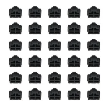 0.5 Inch RJ45 Dust Plug, 30 Pcs Anti Dust Plug Cover Female End, Black