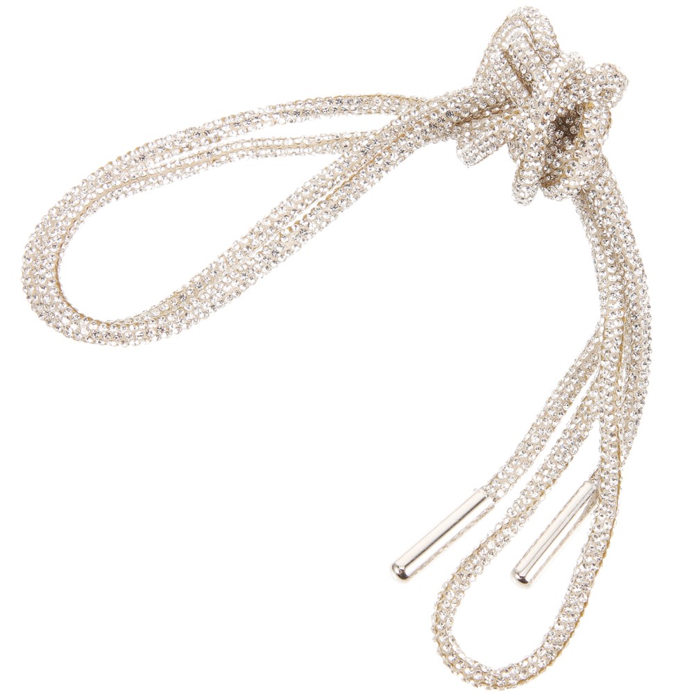 APL Laccio per scarpe in cristallo abbigliamento da lavoro corda strass lucido per scarpe