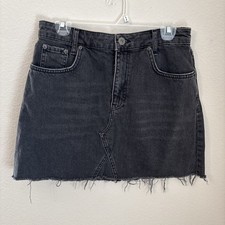 Urban Outfitters BDG Denim Mini Skirt Black Womens Large