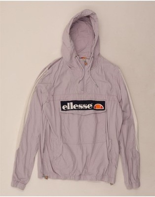 Ellesse Damen Grafik Anorak Jacke UK 10 Small lila Colourblock Sport AC12