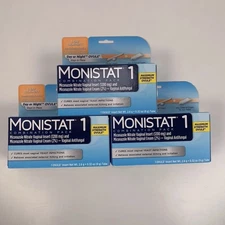 (3) Monistat 1 Day Yeast Infection Treatment Max Strength Combo Pack Exp 4/2027