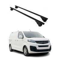 DachträGer GrundträGer FüR Opel Zafira Life 2019-2026 75Kg Stahl Schwarz 2 Tlg