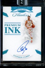 2019-20 Panini Flawless Stephen Curry Premium Ink Platinum Black Box Auto 1/1