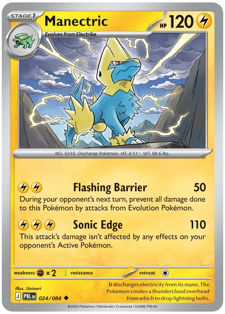 Manectric 024/084: Pitch Black Regular.