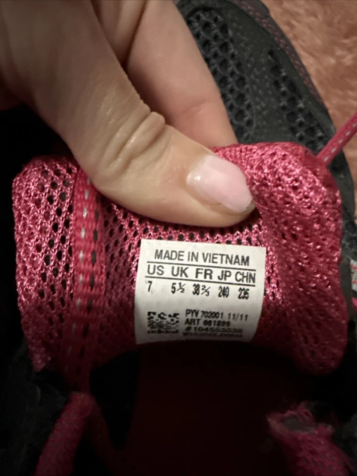 adidas Kanadia TR Running Trail Sneakers Size 7 Black/Gray/Pink Women - Image 2 of 4