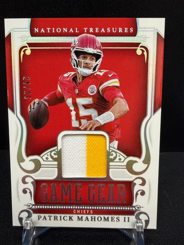 2025 National Treasures Patrick Mahomes Gold Game Gear Patch 24/25 - Chiefs